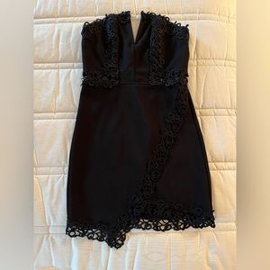 Luxxel Fitted Black Dress
